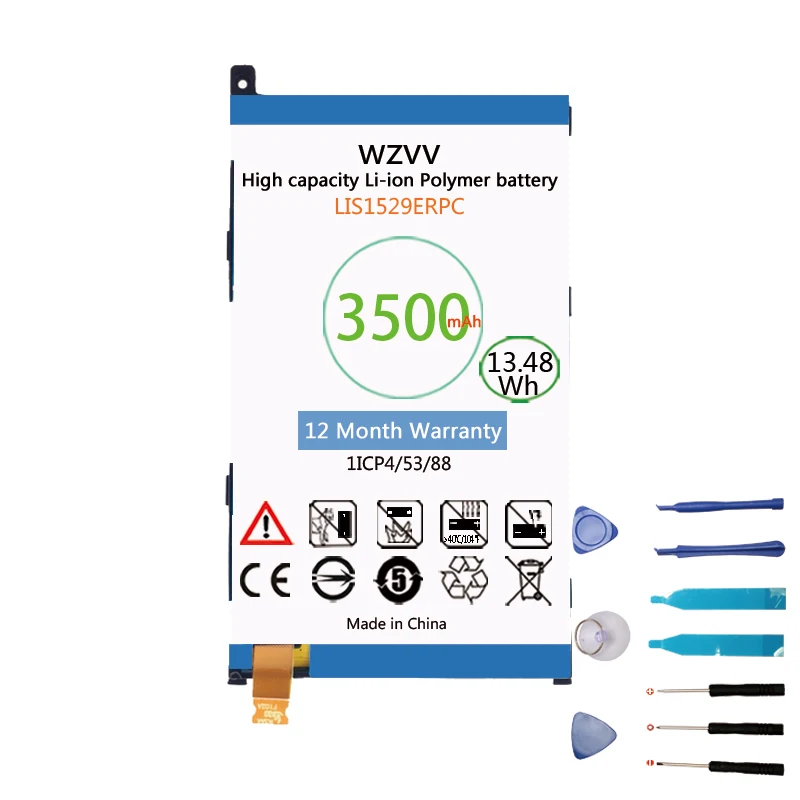 wzvv 3500mAh LIS1529ERPC Battery for Sony Xperia Z1 mini Xperia Z1 Compact D5503 M51w Batteries
wzvv 3500mAh LIS1529ERPC Battery for Sony Xperia Z1 mini Xperia Z1 Compact D5503 M51w Batteries