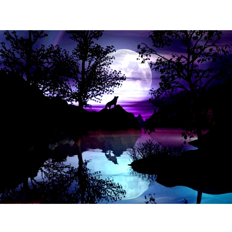 5d Diamond embroidery night view&wolf diy Diamond Painting Diamond Mosaic Crafts Diamond pattern paintings rhinestones BK-4159
5d Diamond embroidery night view&wolf diy Diamond Painting Diamond Mosaic Crafts Diamond pattern paintings rhinestones BK-4159