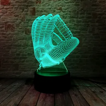 Mittens Model 3D Illusion LED NightLight Colourful Flashing Light Glow in the Dark Gloves Figure Toys for Baseball Lover
Mittens Model 3D Illusion LED NightLight Colourful Flashing Light Glow in the Dark Gloves Figure Toys for Baseball Lover