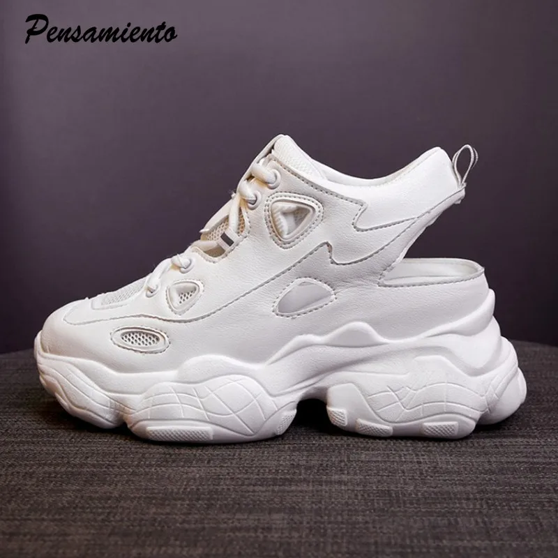 New 2019 Summer Breathable Air mesh Women Sneakers Comfortable Soft soles Chunky Shoes Platform Wedges Casual White Shoes Woman
New 2019 Summer Breathable Air mesh Women Sneakers Comfortable Soft soles Chunky Shoes Platform Wedges Casual White Shoes Woman