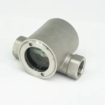 1/2" BSP Female SS304 Stainless Steel Window Sight Flow Indicator With Impeller
1/2" BSP Female SS304 Stainless Steel Window Sight Flow Indicator With Impeller