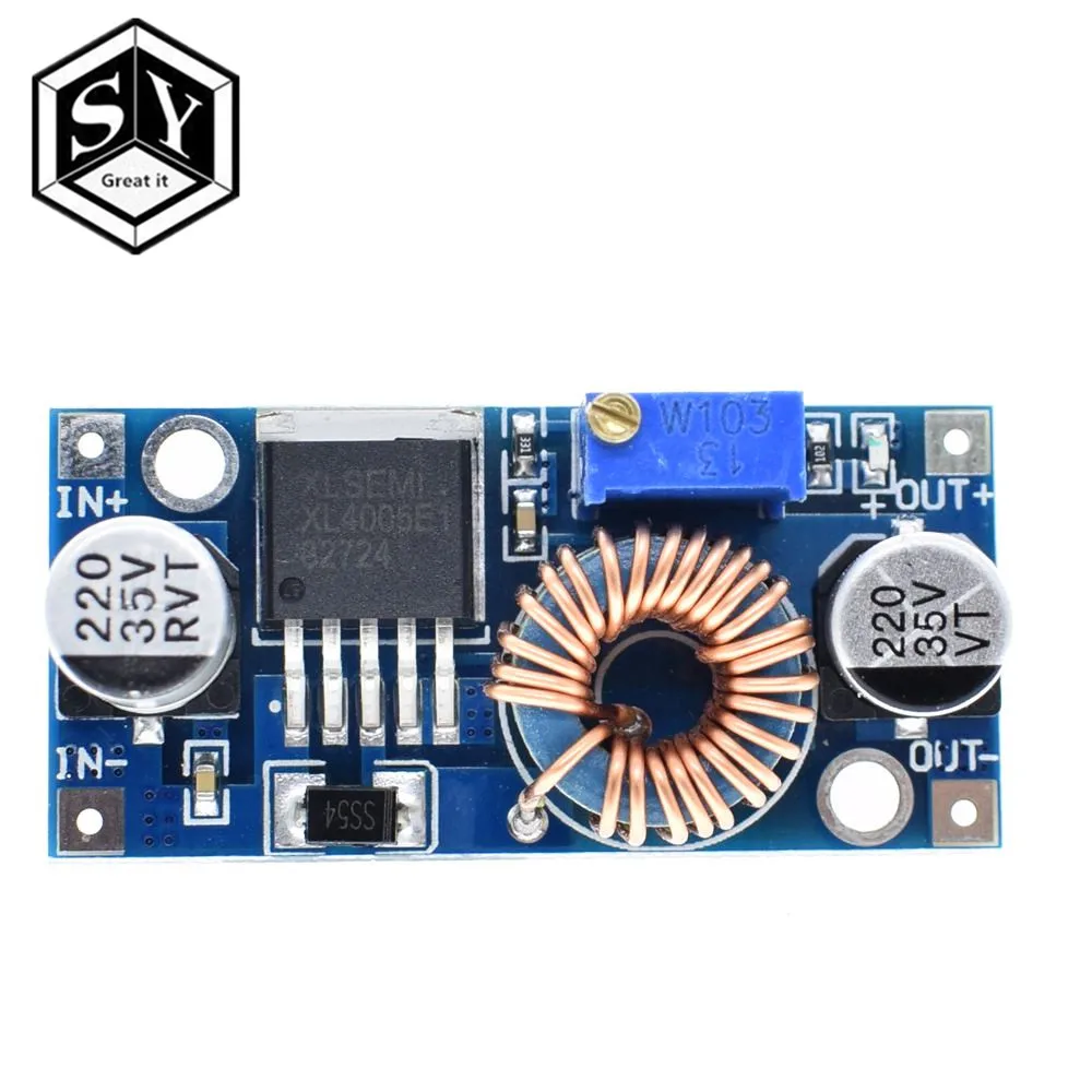 1PCS Great IT XL4005 DSN5000 Beyond LM2596 DC-DC adjustable step-down 5A power Supply module,5A Large current Large power
1PCS Great IT XL4005 DSN5000 Beyond LM2596 DC-DC adjustable step-down 5A power Supply module,5A Large current Large power