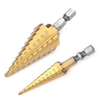 4-22mm Metal HSS 4241 Hex Step Cone Drill Bit Hole Cutter Steel Large Step Cone Titanium Coated Drill Bit Cut Tool Hole Cutter
4-22mm Metal HSS 4241 Hex Step Cone Drill Bit Hole Cutter Steel Large Step Cone Titanium Coated Drill Bit Cut Tool Hole Cutter