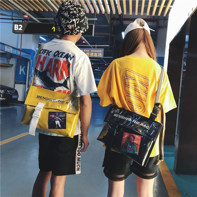Menghuo Brand European Designer Crossbody Bags Motorcycle Shoulder Messenger Bag Women PU Leather Handbags for Cool Girls Boys (35)