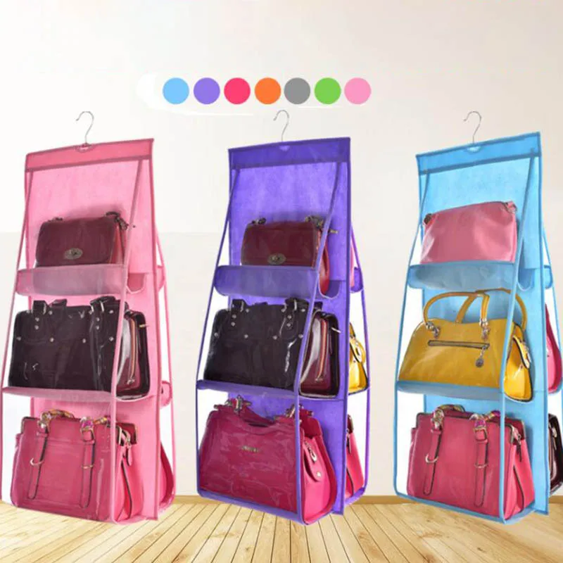 90cmx35cmx35cm Double-Sided Six Grid Non Woven Fabric Hanging Bag Double Side Design Bedroom Storage Wardrobe Closet Storage
90cmx35cmx35cm Double-Sided Six Grid Non Woven Fabric Hanging Bag Double Side Design Bedroom Storage Wardrobe Closet Storage