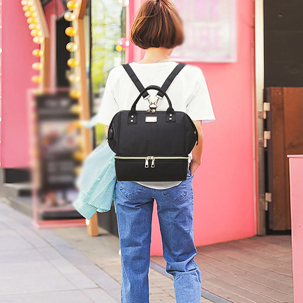 Hot Sale backpack women Mummy Bag Nappy Bag Chargeable Large Capacity Hand Bag Shoulder Bag Nursing Bag mochilas mujer 2019#XB40
Hot Sale backpack women Mummy Bag Nappy Bag Chargeable Large Capacity Hand Bag Shoulder Bag Nursing Bag mochilas mujer 2019#XB40