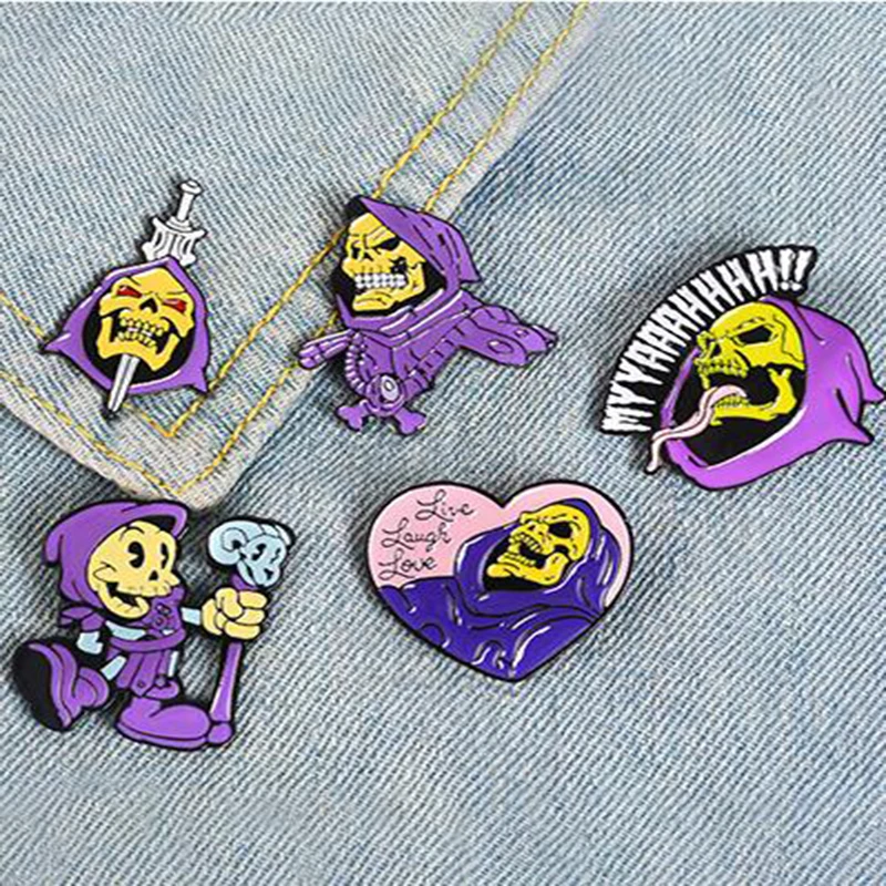 New New fashion purple coat yellow skull brooch badge cartoon anime devil trend shirt sweater jewelry brooch small gift
New New fashion purple coat yellow skull brooch badge cartoon anime devil trend shirt sweater jewelry brooch small gift