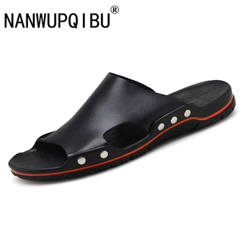 2019 Summer Men Flip Flop Beach Mens Slippers Casual Office Top Quality Leather Male Footwear Sea Water Shoes Big Size
2019 Summer Men Flip Flop Beach Mens Slippers Casual Office Top Quality Leather Male Footwear Sea Water Shoes Big Size