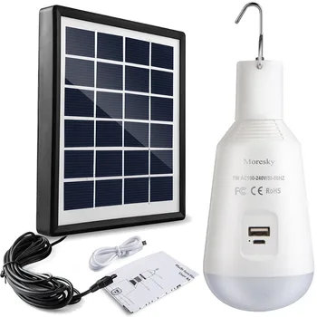 LED Camping Light Bulb Solar Panel and USB Rechargeable Portable Outdoor Solar Energy Lamp Lighting for Emergency Hurricane
LED Camping Light Bulb Solar Panel and USB Rechargeable Portable Outdoor Solar Energy Lamp Lighting for Emergency Hurricane