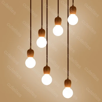 Wooden pendant lights E27 Natural color Modern hanging lamp for home/living room/bedroom vintage light nordic luminaire suspendu
Wooden pendant lights E27 Natural color Modern hanging lamp for home/living room/bedroom vintage light nordic luminaire suspendu