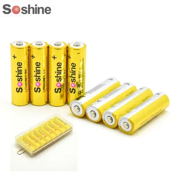 8PCS/LOT Soshine LITHIUM 1.5V AA/FR 6/Mignon 3000MAH Battery With Battery Box Case
8PCS/LOT Soshine LITHIUM 1.5V AA/FR 6/Mignon 3000MAH Battery With Battery Box Case