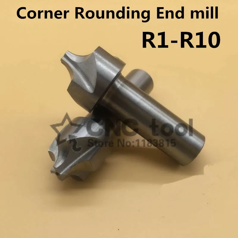 

1PCS 2/4Flute R1-R10 HSS Corner Rounding End mills,Ball nosed End Mill concave Radius milling cutters (R2/R3/R4/R5/R6/R7/R8/R9)