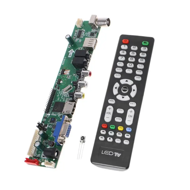 Universal LCD Controller Board Resolution TV Motherboard VGA/AV/TV/USB Interface Driver Board
Universal LCD Controller Board Resolution TV Motherboard VGA/AV/TV/USB Interface Driver Board