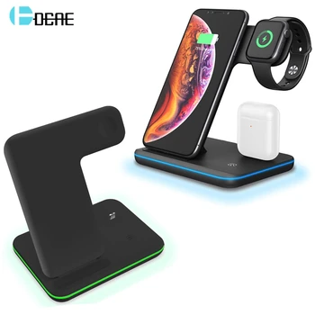 DCAE 3 In 1 Fast Charging Stand 15W Qi Wireless Charger for Apple Watch 5 4 3 2 Airpods For iPhone 11 XS XR X 8 Samsung S20 S10
DCAE 3 In 1 Fast Charging Stand 15W Qi Wireless Charger for Apple Watch 5 4 3 2 Airpods For iPhone 11 XS XR X 8 Samsung S20 S10