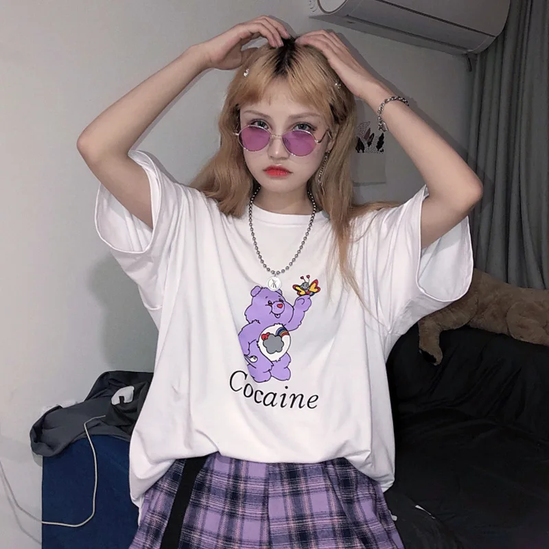 Harajuku Sweet Funny Rainbow Bear Letters Print Shirt Vintage Summer Streetwear Short Sleeve Ins T-Shirt Women Clothing Tops Tee
Harajuku Sweet Funny Rainbow Bear Letters Print Shirt Vintage Summer Streetwear Short Sleeve Ins T-Shirt Women Clothing Tops Tee