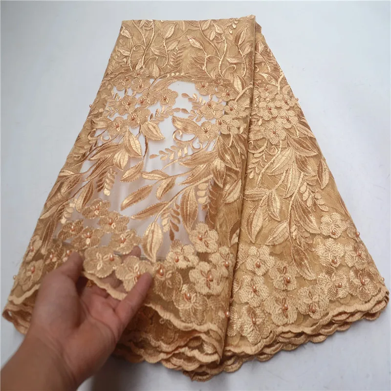 Gold 2019 Latest Nigerian Laces Fabrics High Quality African Laces Fabric For Wedding Dress French Tulle Lace Material PSA654-2
Gold 2019 Latest Nigerian Laces Fabrics High Quality African Laces Fabric For Wedding Dress French Tulle Lace Material PSA654-2