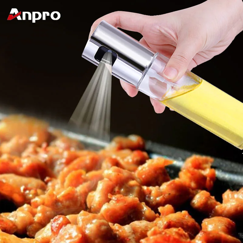 Anpro 1PC Kitchen Baking Glass Olive Oil Spray Bottle Vinegar Oil Sprayer Seasoning Bottle Soy Sauce Empty Bottle for BBQ Salad
Anpro 1PC Kitchen Baking Glass Olive Oil Spray Bottle Vinegar Oil Sprayer Seasoning Bottle Soy Sauce Empty Bottle for BBQ Salad
