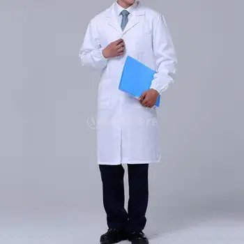 Men White Lab Coat Medical Doctor Nurse Technician Long Sleeve Jacket Workwear Scrubs Uniform Pharmacist Gown Tops
Men White Lab Coat Medical Doctor Nurse Technician Long Sleeve Jacket Workwear Scrubs Uniform Pharmacist Gown Tops
