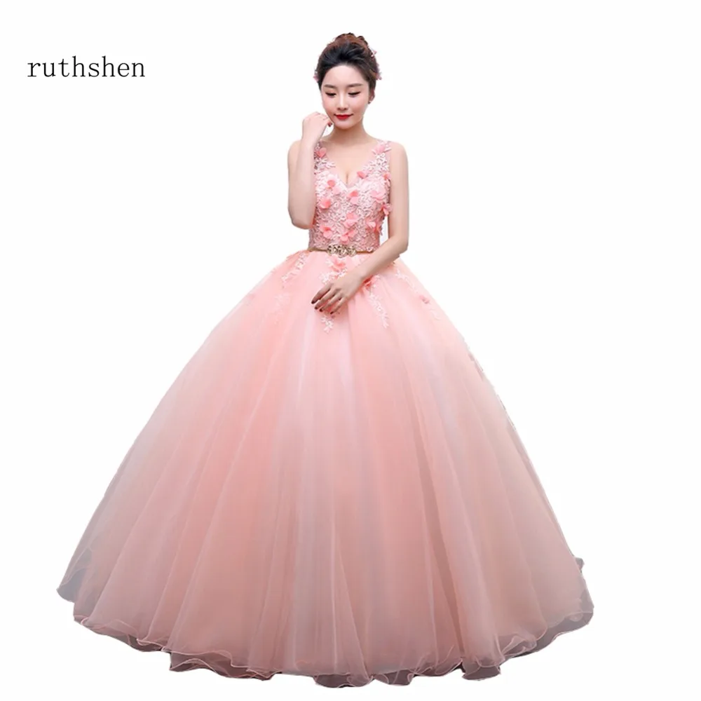 ruthshen Pink Sweet 16 Quinceanera Dresses Cheap Sexy V Neck Flowers Beaded Tulle Debutante 15 Teens Party Prom Dress Ball Gown
ruthshen Pink Sweet 16 Quinceanera Dresses Cheap Sexy V Neck Flowers Beaded Tulle Debutante 15 Teens Party Prom Dress Ball Gown