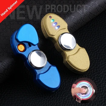 Color Lights Hand Spinner Cigarette Lighter USB Rechargeable Electronic Lighter Finger Toy Gyro Flash Tri-Spinner Plasma Lighter
Color Lights Hand Spinner Cigarette Lighter USB Rechargeable Electronic Lighter Finger Toy Gyro Flash Tri-Spinner Plasma Lighter