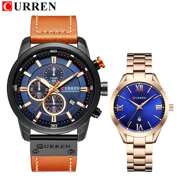 Curren Women Mens Quartz Couple Watches Set Men Women Lovers Fashion Casual Sports Watches Steel Leather Wristwatches Set
Curren Women Mens Quartz Couple Watches Set Men Women Lovers Fashion Casual Sports Watches Steel Leather Wristwatches Set