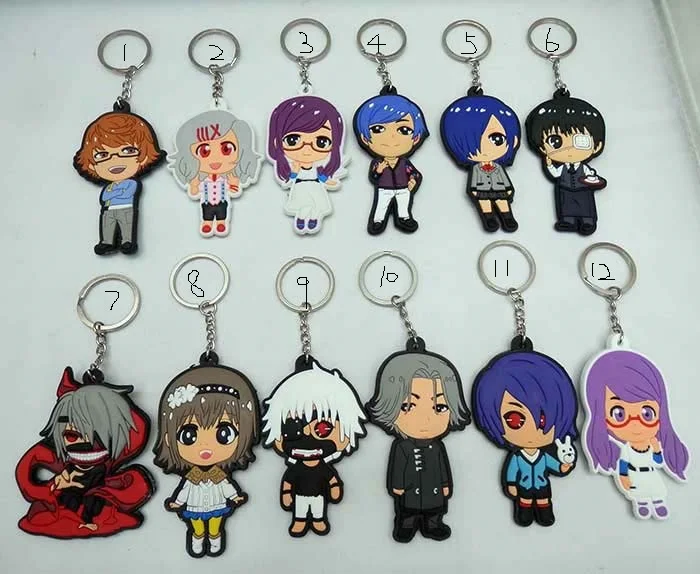 wholesale Anime PVC Key Chains peripheral Toys Gift Creative Japanese Tokyo Ghoul PVC Silicone Gift Toys
wholesale Anime PVC Key Chains peripheral Toys Gift Creative Japanese Tokyo Ghoul PVC Silicone Gift Toys