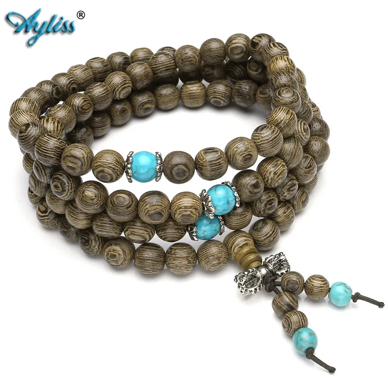 Ayliss High Quality 8mm Natural Wood Buddha Buddhist Prayer Mala Beads 4-Row Bracelet Necklace 1pc Long Wood Bracelet Jewelry
Ayliss High Quality 8mm Natural Wood Buddha Buddhist Prayer Mala Beads 4-Row Bracelet Necklace 1pc Long Wood Bracelet Jewelry