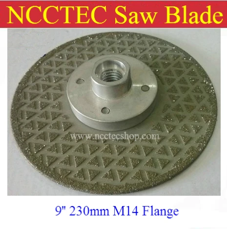 9" 2-sided Electroplated Diamond circle saw blade FREE shipping | 230mm cut disc for cutting grinding stone | with M14 flange
9" 2-sided Electroplated Diamond circle saw blade FREE shipping | 230mm cut disc for cutting grinding stone | with M14 flange