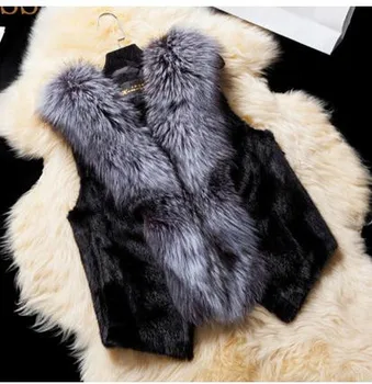 S/6Xl Womens Patchwork Man-Made Mink Fur Vest Coats Large Size Faux Fox Collar Winter Autumn Fur Vest For Female Waistcoats K422
S/6Xl Womens Patchwork Man-Made Mink Fur Vest Coats Large Size Faux Fox Collar Winter Autumn Fur Vest For Female Waistcoats K422