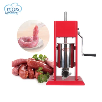 ITOP 3L Meat Sausage Stuffers Stainless Steel Hand Operated Sausage Filler Salami Maker Machine of Kitchen Tools
ITOP 3L Meat Sausage Stuffers Stainless Steel Hand Operated Sausage Filler Salami Maker Machine of Kitchen Tools