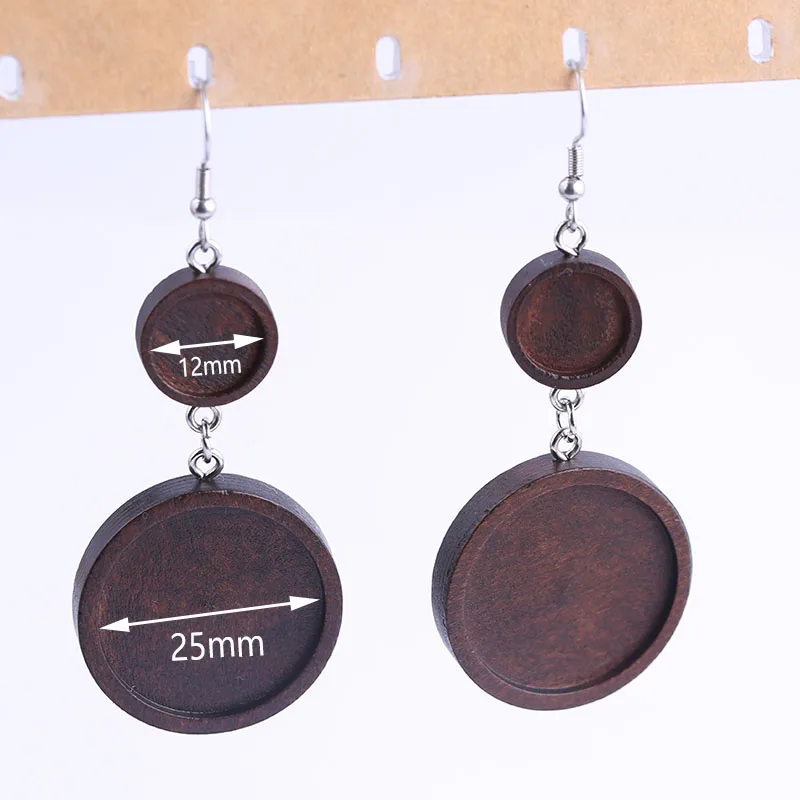 reidgaller 5pairs fit 12mm 25mm round glass cabochon wood earring base setting diy blank dangle earrings bezels for jewelry
reidgaller 5pairs fit 12mm 25mm round glass cabochon wood earring base setting diy blank dangle earrings bezels for jewelry