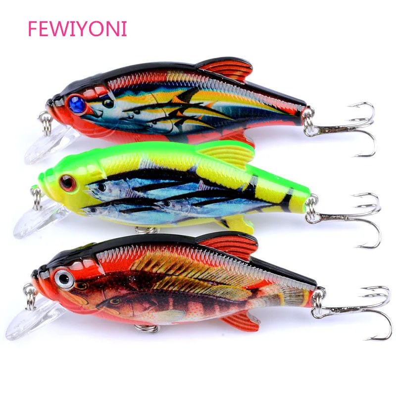 FEWIYONI 3Pcs Painted Fish Bait 8cm/10.9gCrankbait Hard Fishing Bait Wobblers with Treble Hook Fishing Jerk Bait Fishing
FEWIYONI 3Pcs Painted Fish Bait 8cm/10.9gCrankbait Hard Fishing Bait Wobblers with Treble Hook Fishing Jerk Bait Fishing