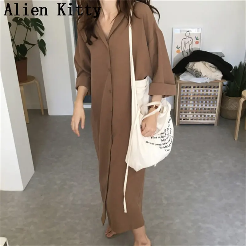 Alien Kitty 2019 Autumn Loose Casual Long Trench Hot Sale Solid Office Lady Work Elegant Cardigans Tops Female Sunscreen Coats
Alien Kitty 2019 Autumn Loose Casual Long Trench Hot Sale Solid Office Lady Work Elegant Cardigans Tops Female Sunscreen Coats