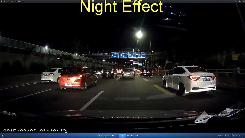 Car DVR Night Effect