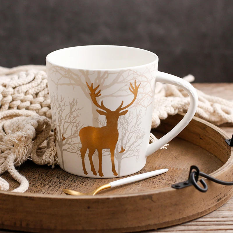 Classical Deer and Forest Pattern Ceramic Mugs Creative Christmas Moring Breakfast Mug for Milk Coffee Tea Porcelain Cups SH327
Classical Deer and Forest Pattern Ceramic Mugs Creative Christmas Moring Breakfast Mug for Milk Coffee Tea Porcelain Cups SH327