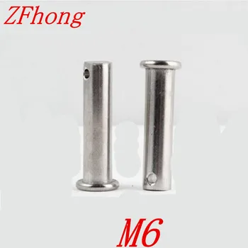 20pcs M6*16/20/25/30/35/40/50/60/70/80 stainless steel clevis Pin with head Flat head cylindrical pin with hole
20pcs M6*16/20/25/30/35/40/50/60/70/80 stainless steel clevis Pin with head Flat head cylindrical pin with hole