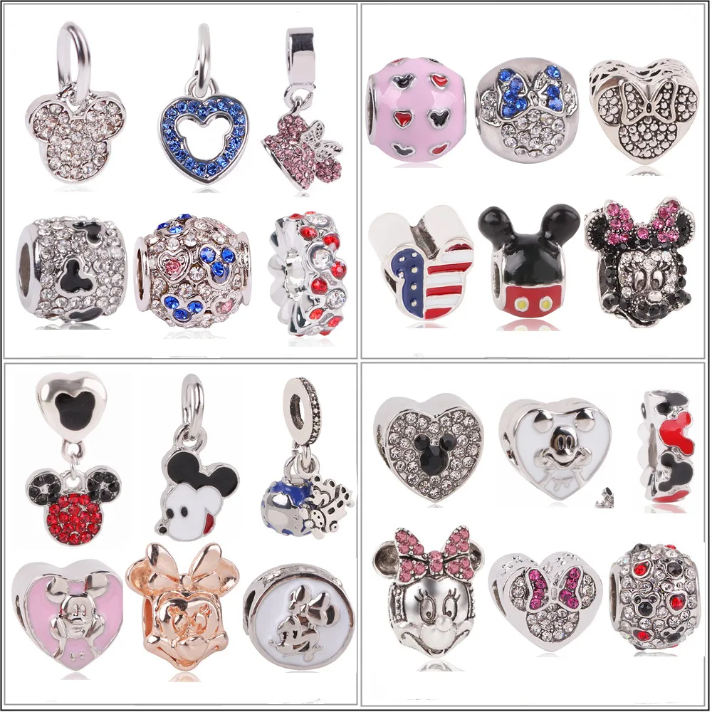 AIFEILI Pendant Necklace Suitable Fit Pandora Hot Charm Girl Personality Gift Bracelet Bead Fixed Mickey Silver Color Lovely
AIFEILI Pendant Necklace Suitable Fit Pandora Hot Charm Girl Personality Gift Bracelet Bead Fixed Mickey Silver Color Lovely