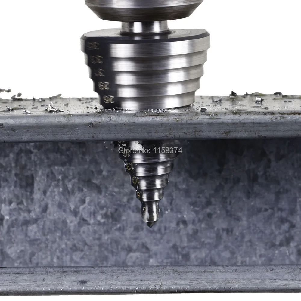 5-35MM (13 Steps 5,7,10,12,15,17,20,22,25,27,30,32,35MM) Step Drill Bit Conduit Installation HSS 6542/M2 Industrial Reamer New
5-35MM (13 Steps 5,7,10,12,15,17,20,22,25,27,30,32,35MM) Step Drill Bit Conduit Installation HSS 6542/M2 Industrial Reamer New