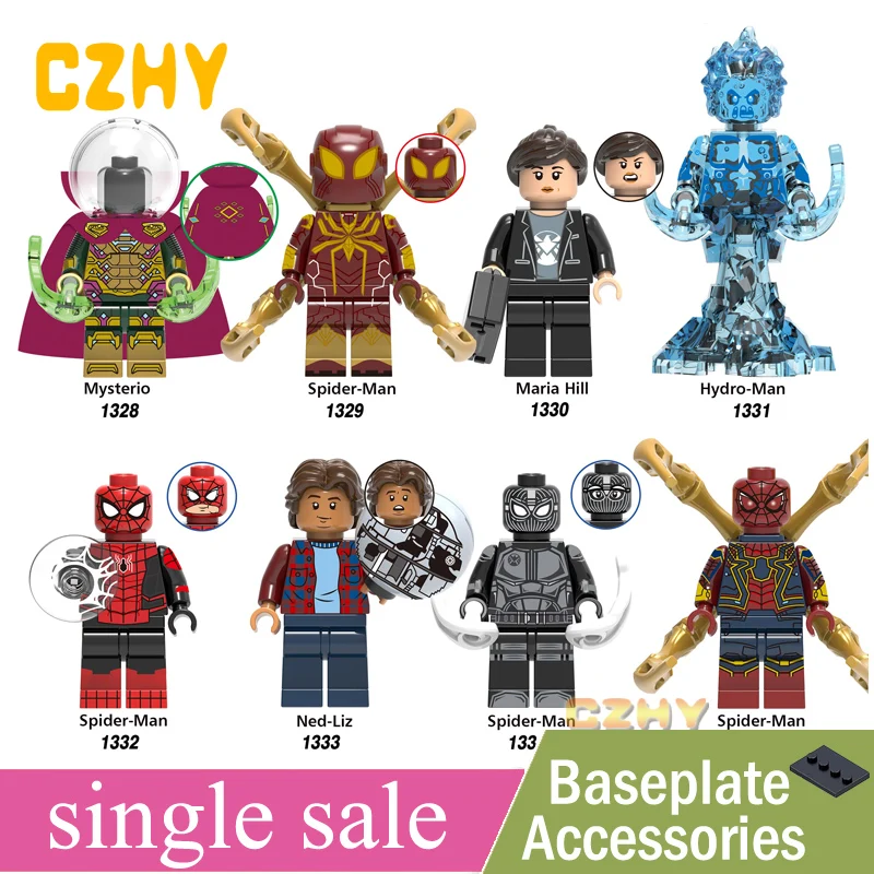 Far From Home Spider-Man Figure Mysterio Spider Man Maria Hill Hydro-Man Ned-Liz Spiderman Building Block Education Toys X0266
Far From Home Spider-Man Figure Mysterio Spider Man Maria Hill Hydro-Man Ned-Liz Spiderman Building Block Education Toys X0266