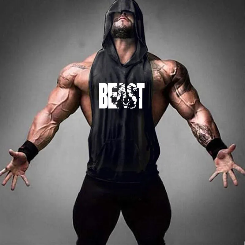 Men's Gym Bodybuilding Fitness Sleeveless Muscle Slim Hoodie Undershirt Summer Cotton Print Tank Men Running Vest Sportswear
Men's Gym Bodybuilding Fitness Sleeveless Muscle Slim Hoodie Undershirt Summer Cotton Print Tank Men Running Vest Sportswear