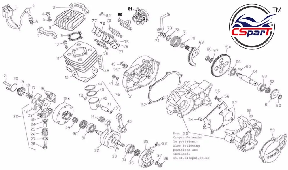 Crankshaft For Ktm 50 50cc Sx Pro Junior Senior Parts (04-08 