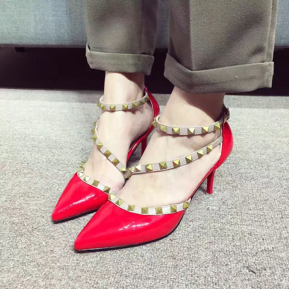 2017 New Cross Strap Red Pumps Pointed Toe Black Grey Thin High Heeled Shoes 8cm Zapatos Mujer Tacon 2017 New Cross Strap Red Pumps Pointed Toe Black Grey Thin High Heeled Shoes 8cm Zapatos Mujer Tacon<br><br>Aliexpress