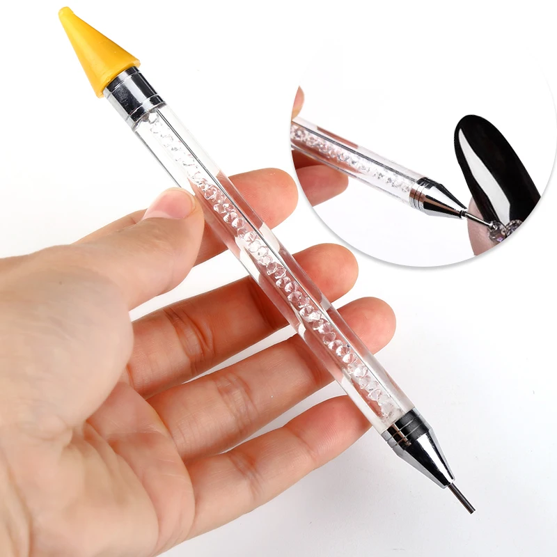 Blueness 1Pcs Acrylic Handle Dual-ended Wax Design Nails Art Rhinestones Decorations Dotting Pen Strass Picker Pointing Pen Tool
Blueness 1Pcs Acrylic Handle Dual-ended Wax Design Nails Art Rhinestones Decorations Dotting Pen Strass Picker Pointing Pen Tool