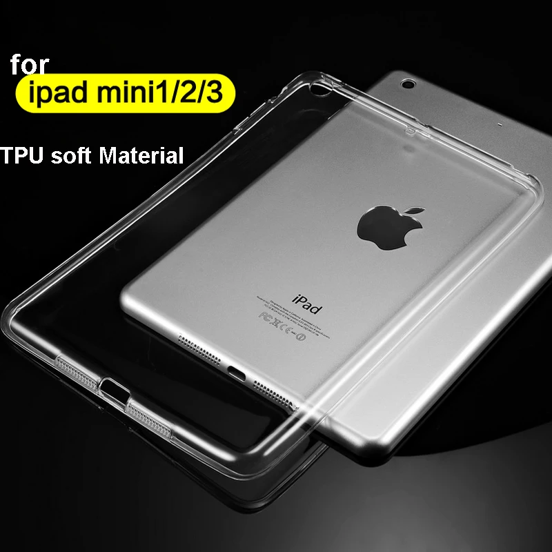Мягкий чехол из силикагеля для iPad mini 2 3 защитный ТПУ mini2 Mini3 2|Чехлы планшетов и