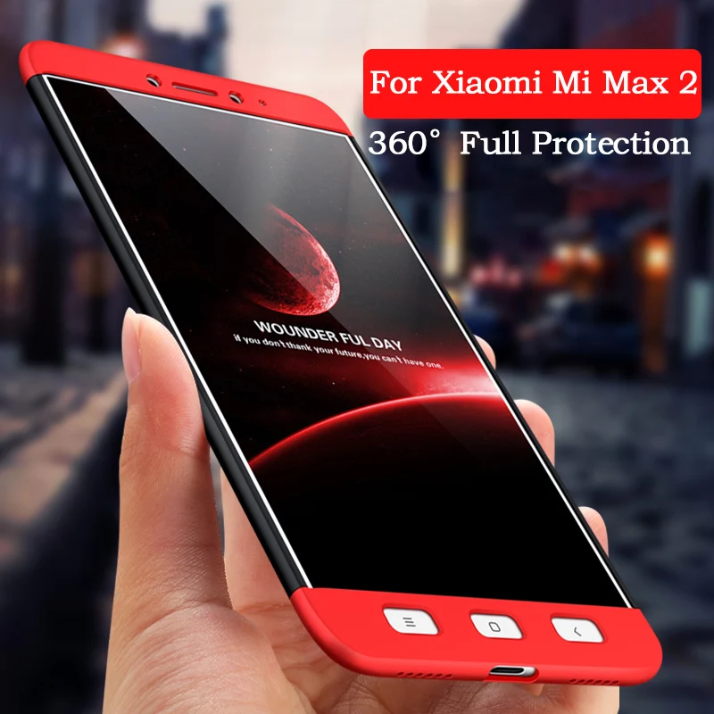 

UTOPER Coque For Xiaomi Mi Max 2 Case 360 Full Protect Cover Ultra Thin Hard Case For Xiomi Xiaomi mi Max2 Cases 6.44" 4gb 64gb