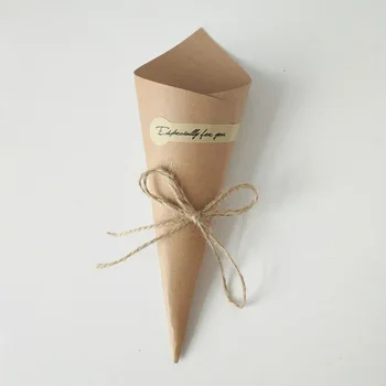50pcs/lot Paper Gift Box Kraft Paper Cones Ice Cream Flower DIY Bouquet Holder candy box gift box Party Decoration Bags
50pcs/lot Paper Gift Box Kraft Paper Cones Ice Cream Flower DIY Bouquet Holder candy box gift box Party Decoration Bags