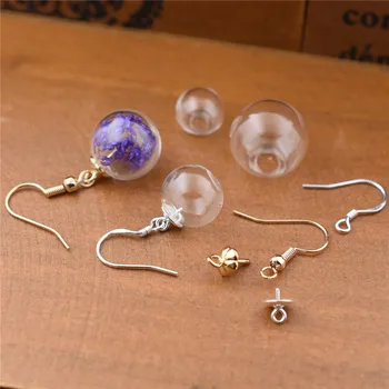 10pair 10mm12mm hollow glass ball with earring wire cap set 925silver copper plated gold material orb glass vials glass earrings
10pair 10mm12mm hollow glass ball with earring wire cap set 925silver copper plated gold material orb glass vials glass earrings