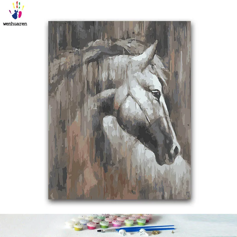 DIY Coloring paint by numbers a horse paintings by numbers with kits 40x50 framed
DIY Coloring paint by numbers a horse paintings by numbers with kits 40x50 framed