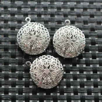 20mm Silver plated Circle Filigree Openable Essential Oil Aromatherapy Diffuser Photo Locket Frame Pendant Bulk Wholesale
20mm Silver plated Circle Filigree Openable Essential Oil Aromatherapy Diffuser Photo Locket Frame Pendant Bulk Wholesale