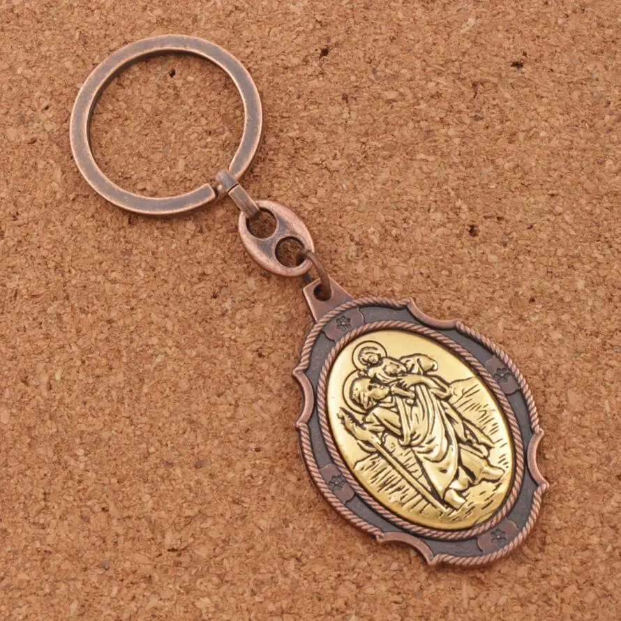 Keychain St. Christopher Medal Patron Saint Of Travelers Motorists--2Inches Auto Car Protection Key Ring K1741 12Colors
Keychain St. Christopher Medal Patron Saint Of Travelers Motorists--2Inches Auto Car Protection Key Ring K1741 12Colors